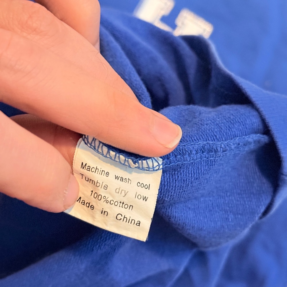 Paw Prints Kentucky Wildcats Spirit Jersey Women XL Blue 90s V-Neck Long Sleeve - Picture 3 of 8